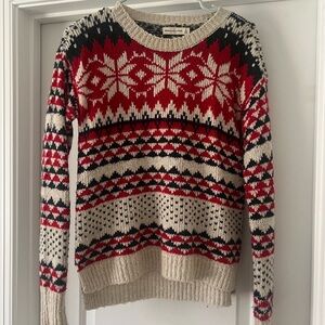Abercrombie Christmas Sweater Size S